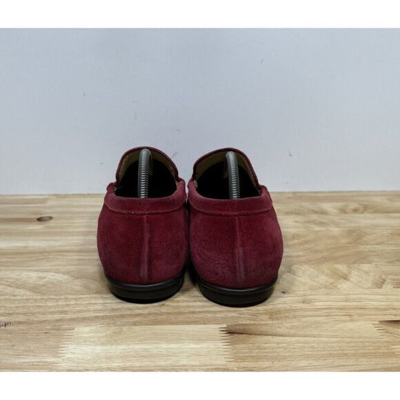 Prada Red Suede Loafers Shoes Men’s Size 10 Dress - Picture 4 of 9